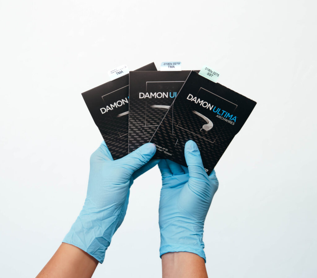 Prince Orthodontics teeth model of Damon System braces near American Fork, Utah