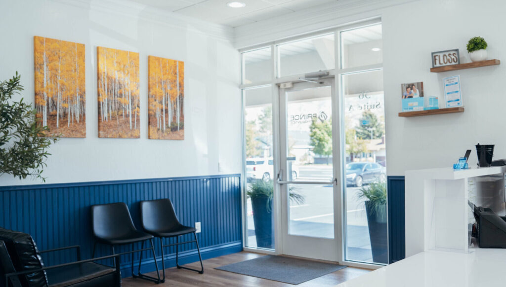 Prince Orthodontics clean and modern office space near American fork, Utah
