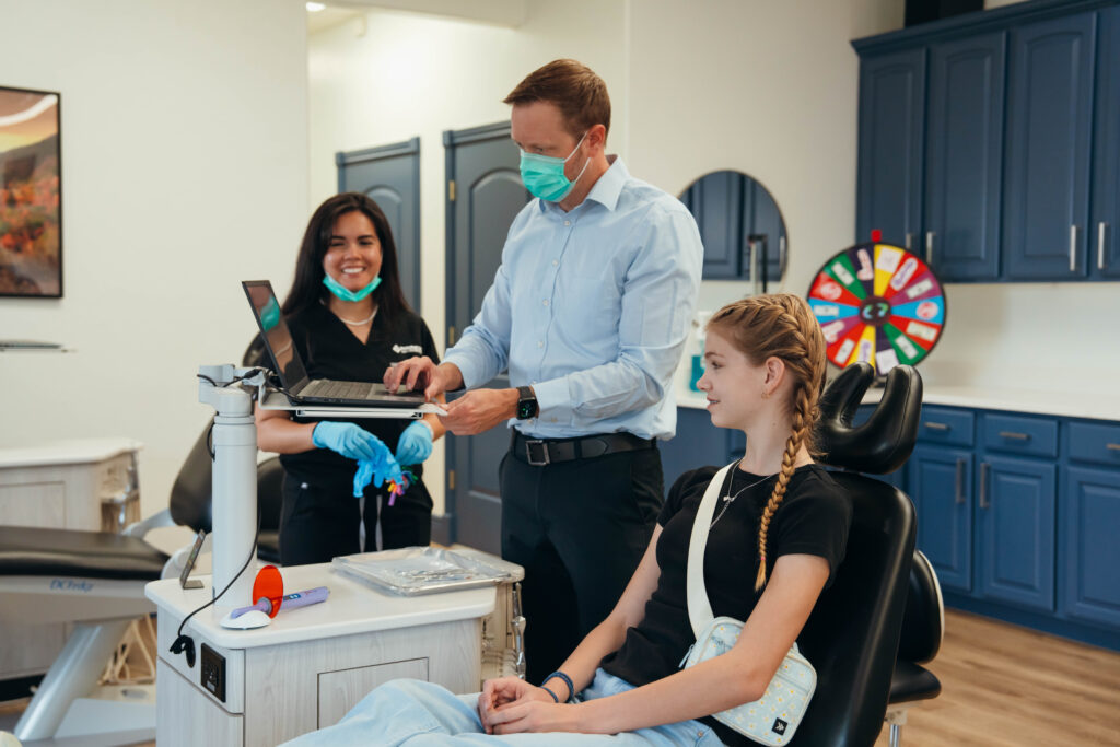 Dr. Prince serving patient.