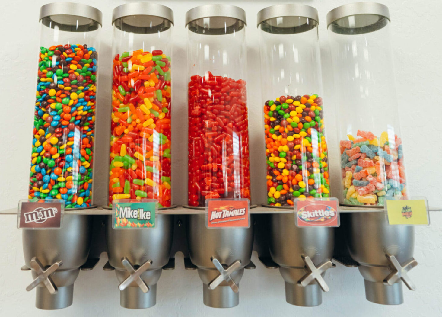 An assortment of chewy candy you shouldn't eat with braces.