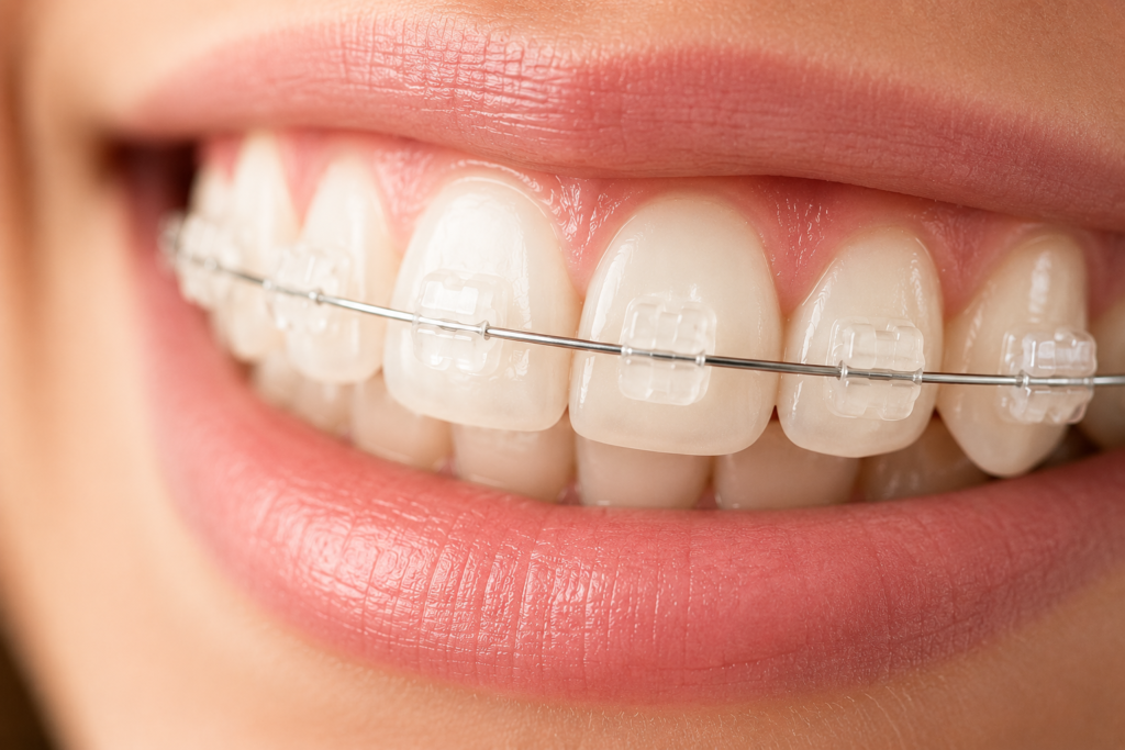 Damon Clear brackets offer the performance of the Damon System with a much lower profile appearance. No metal, no elastic ties.